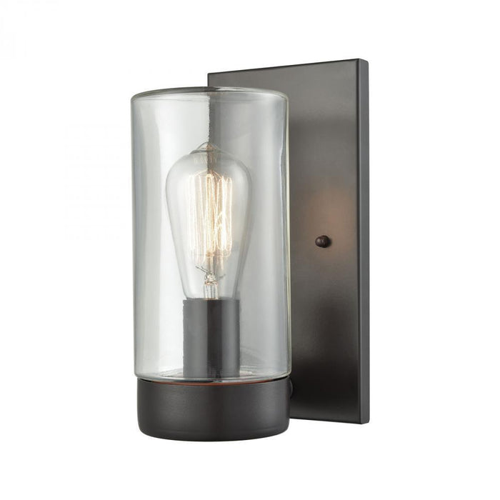 Elk Ambler 1 Light Outdoor Sconce In Oil Rubbed Model: 45025/1