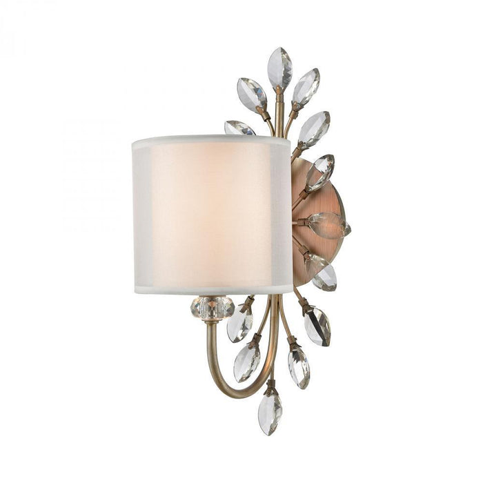 Elk Asbury 1 Light Vanity Light In Aged Silver Model: 16276/1