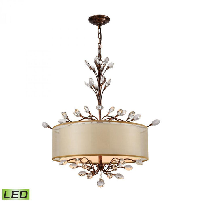 Elk Asbury 4 Light Chandelier In Spanish Bronze Model: 16292/4-LED