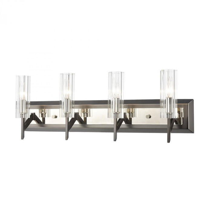 Elk Aspire 4 Light Vanity Light In Black Nickel Model: 55072/4