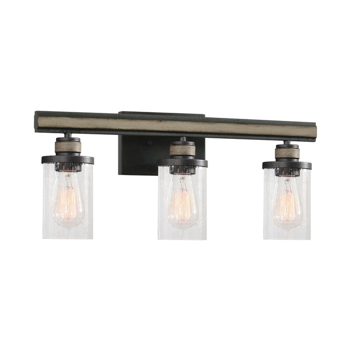 Elk Beaufort 3 Light Vanity Light In Anvil Iron Model: 89154/3