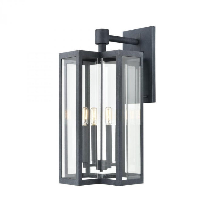 Elk Bianca 4 Light Sconce In Aged Zinc With Clear Model: 45169/4