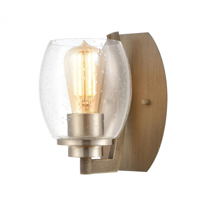 Elk Bixler 1 Light Sconce In Light Wood With Model: 46420/1