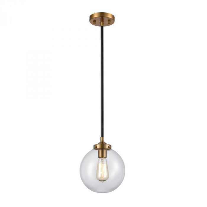 Elk Boudreaux 1 Light Mini Pendant In Matte Black Model: 15344/1