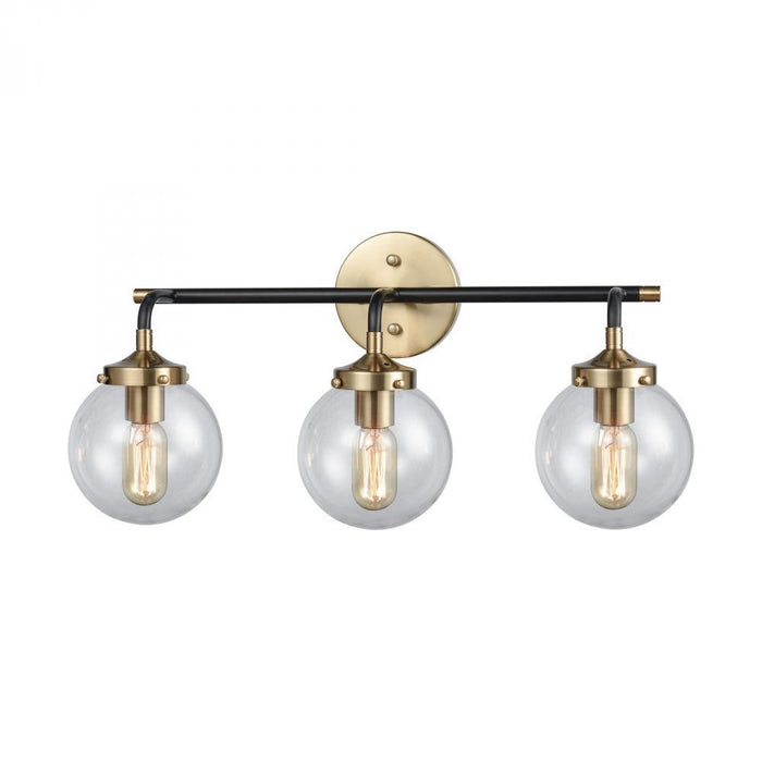 Elk Boudreaux 3 Light Vanity Lamp In Matte Black Model: 14428/3