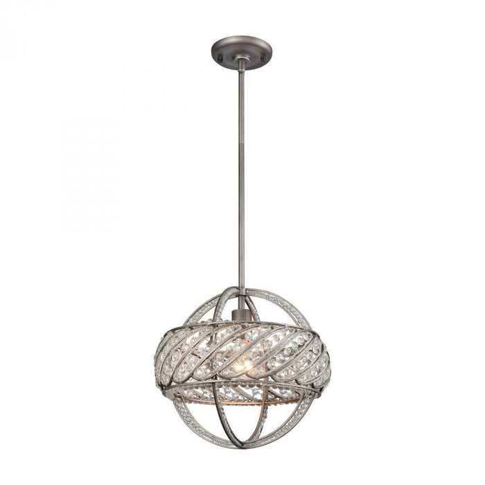 Elk Bradington 1 Light Pendant In Weathered Zinc Model: 11093/1