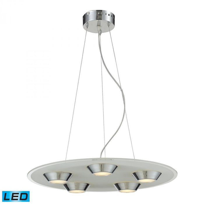 Elk Brentford LED 5 Light 4 Watt Glass Pendant Model: 81063/5