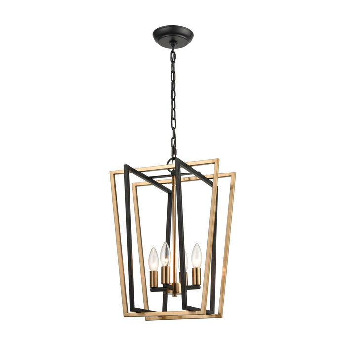 Elk Bridgette 4 Light Pendant In Matte Black And Model: 18356/4