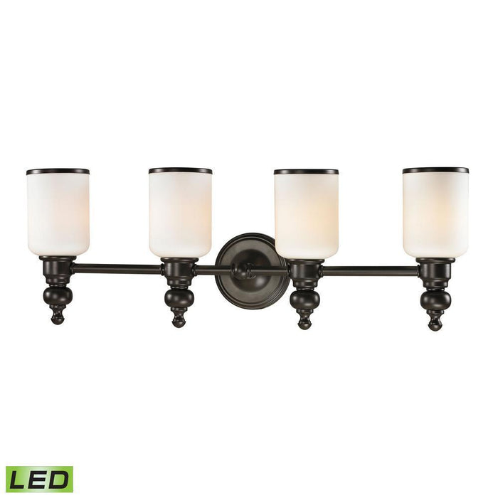 Elk Bristol 4 Light Vanity Lamp In Oil Rubbed Model: 11593/4-LED