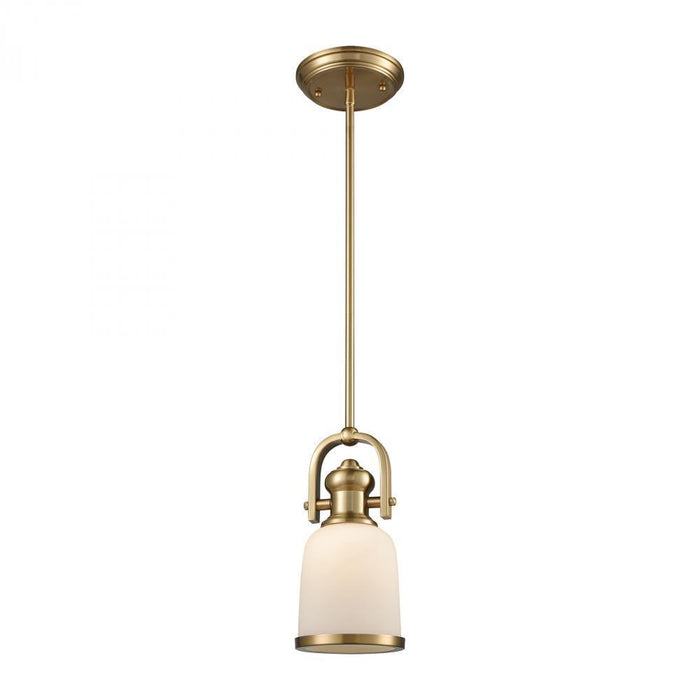 Elk Brooksdale 1 Light Mini Pendant In Satin Model: 66691-1-LA