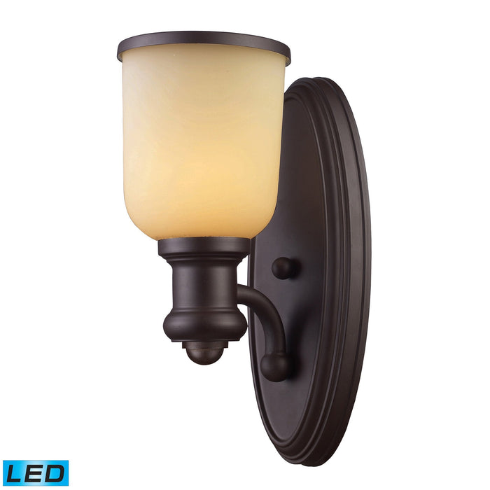 Elk Brooksdale 1 Light Wall Lamp In Oiled Bronze Model: 66170-1-LED