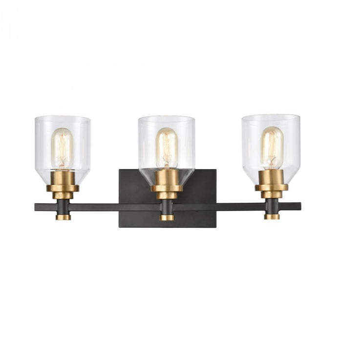 Elk Cambria 3 Light Vanity Light In Matte Black Model: 15402/3