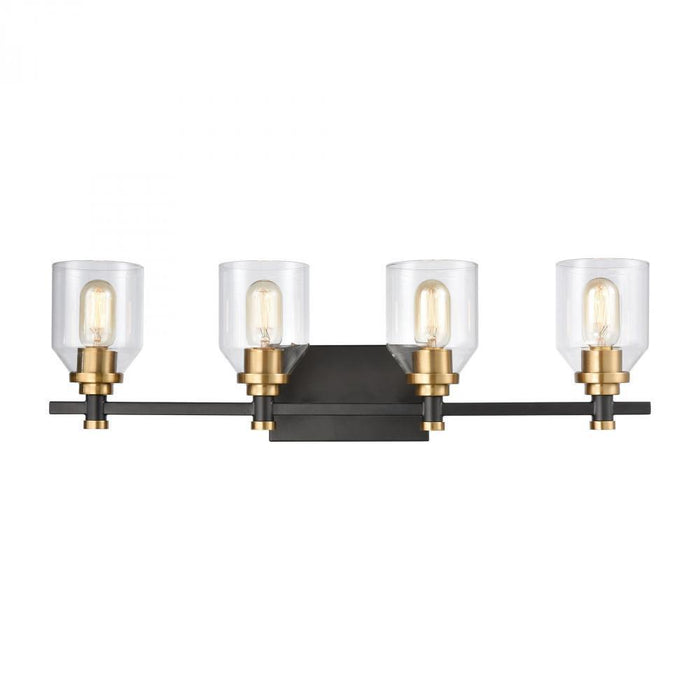 Elk Cambria 4 Light Vanity Light In Matte Black Model: 15403/4