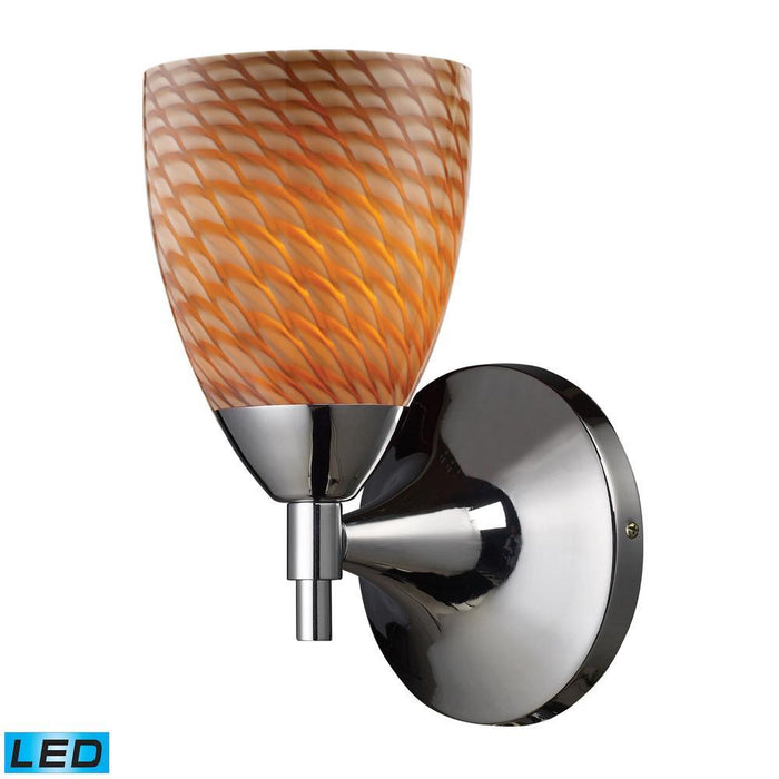 Elk Celina 1 Light Wall Lamp In Polished Chrome Model: 10150/1PC-C-LED