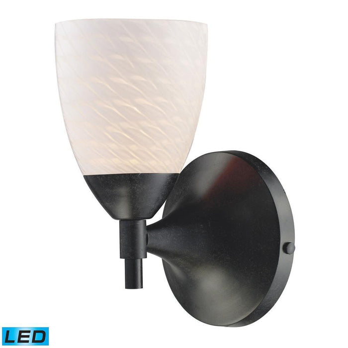 Elk Celina 1 Light Wall Lamp In Dark Rust With Model: 10150/1DR-WS-LED