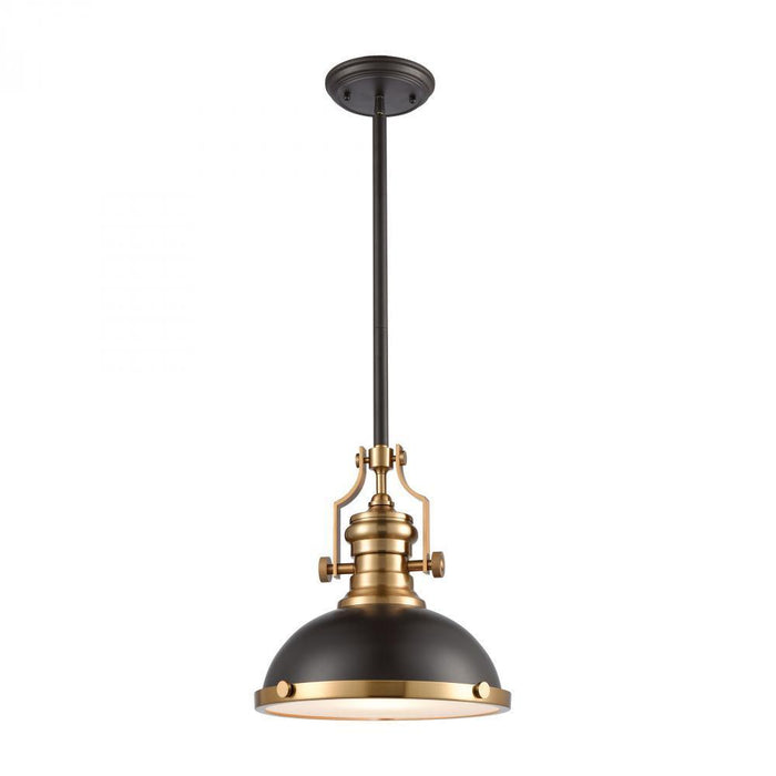 Elk Chadwick 1 Light Pendant In Oil Rubbed Bronze Model: 66614-1