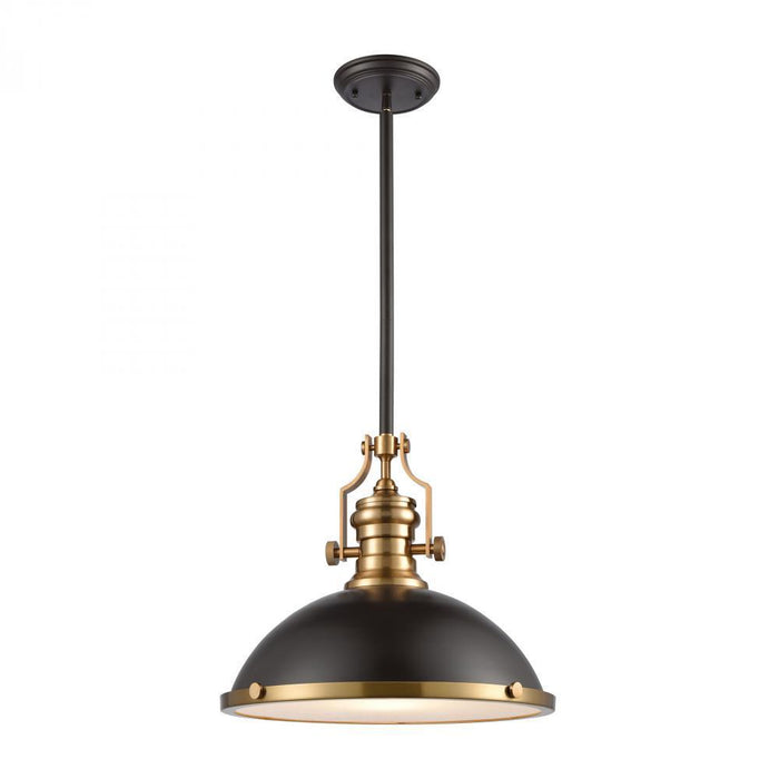 Elk Chadwick 1 Light Pendant In Oil Rubbed Bronze Model: 66618-1