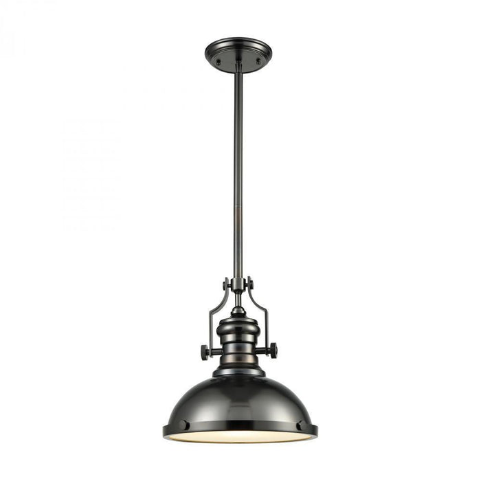 Elk Chadwick 3 Light Pendant In Black Nickel With Model: 66604-1