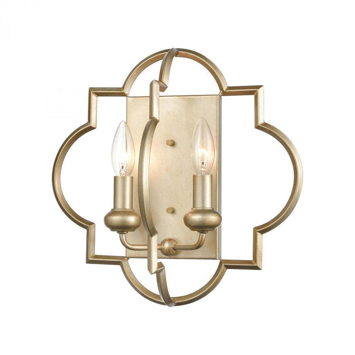 Elk Chandette 2 Light Sconce In Aged Silver Model: 31799/2