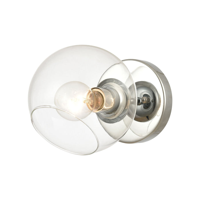 Elk Claro 1 Light Vanity Light In Polished Chrome Model: 18373/1