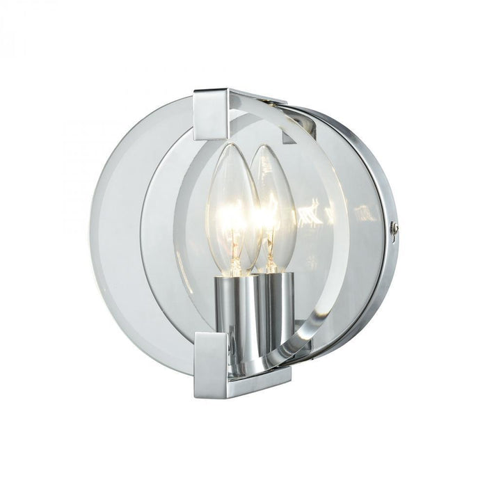 Elk Clasped Glass 1 Light Vanity Sconce In Model: 81340/1