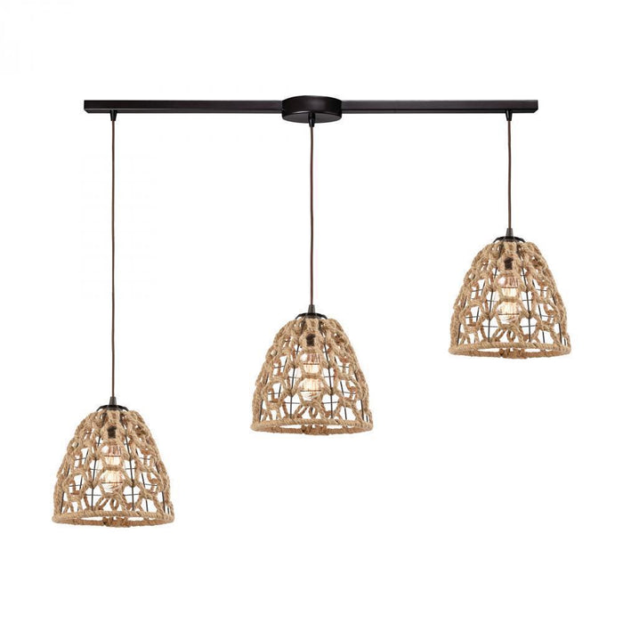 Elk Coastal Inlet 3 Light Linear Mini Pendant Model: 10709/3L