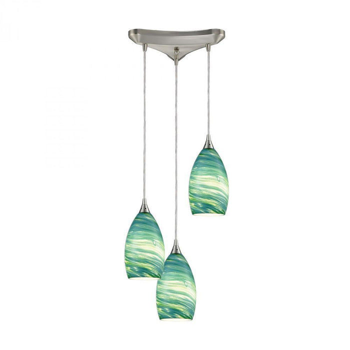 Elk Collanino 3 Light Triangular Pendant Fixture Model: 10650/3