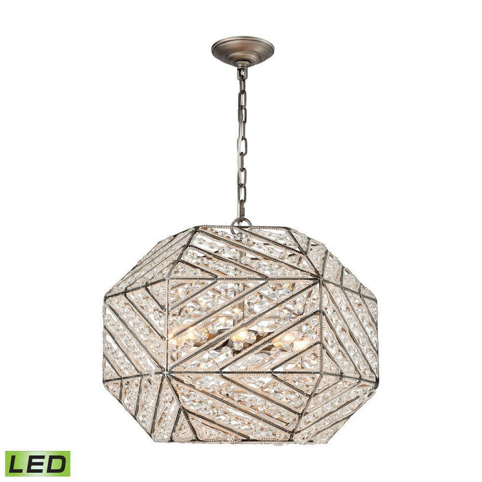 Elk Constructs 8 Light Chandelier In Weathered Model: 11837/8-LED