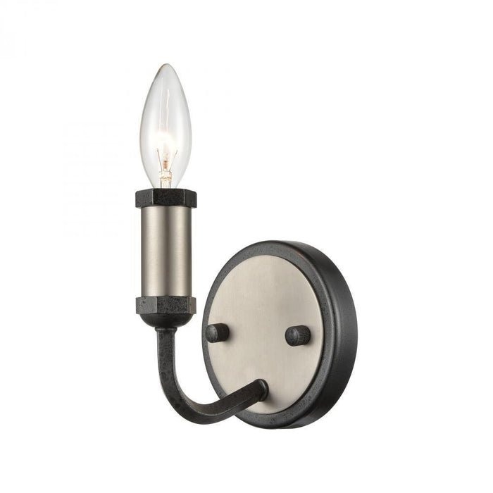 Elk Cortlandt 1 Light Sconce In Gray Iron Model: 15390/1