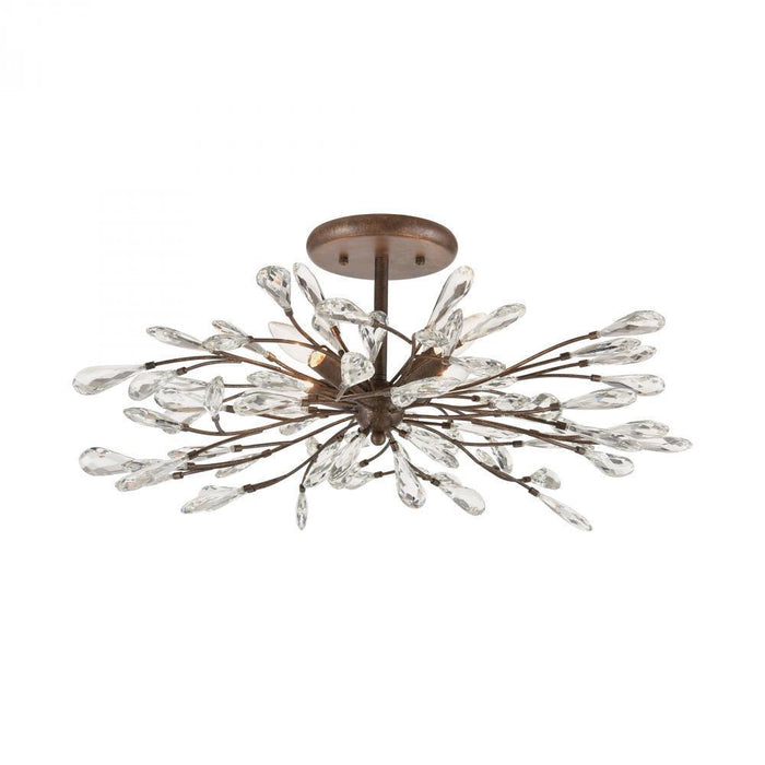 Elk Crislett 4 Light Semi Flush Mount In Sunglow Model: 18254/4