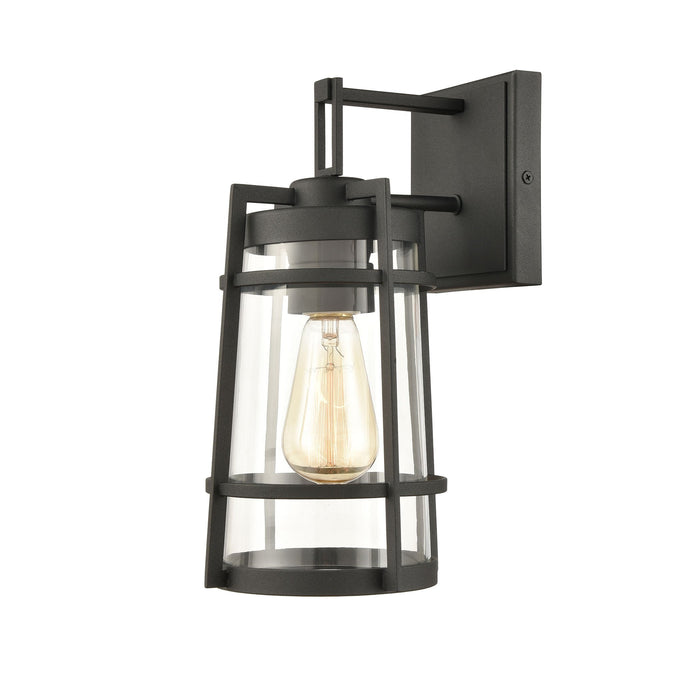 Elk Crofton 1 Light Outdoor Sconce In Charcoal Model: 45490/1