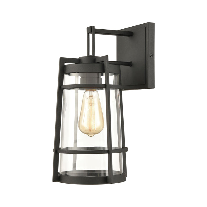 Elk Crofton 1 Light Outdoor Sconce In Charcoal Model: 45491/1