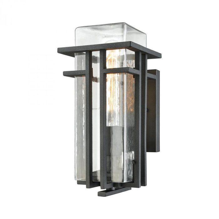 Elk Croftwell 1 Light Outdoor Sconce In Textured Model: 45185/1