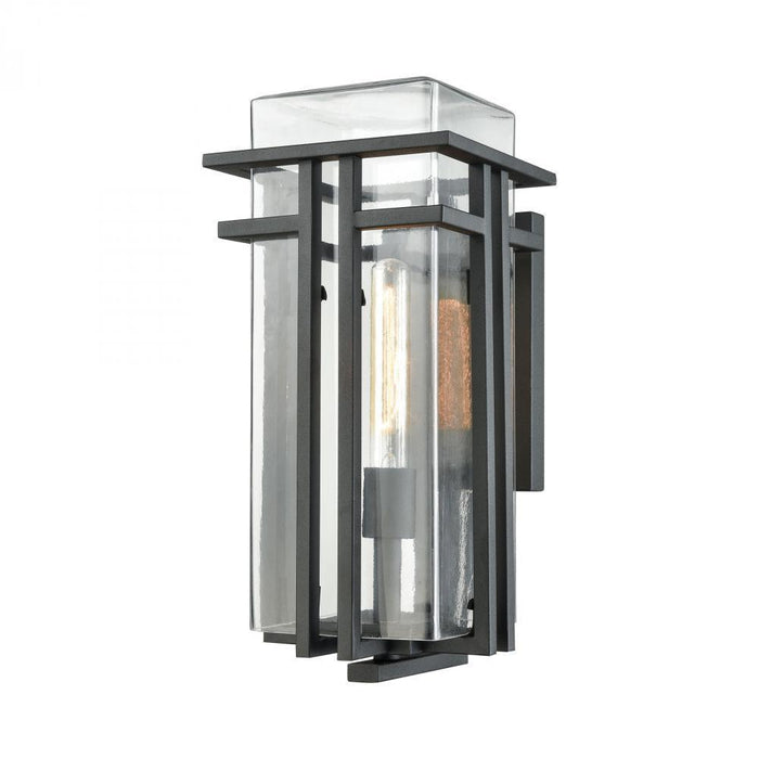 Elk Croftwell 1 Light Outdoor Sconce In Textured Model: 45187/1