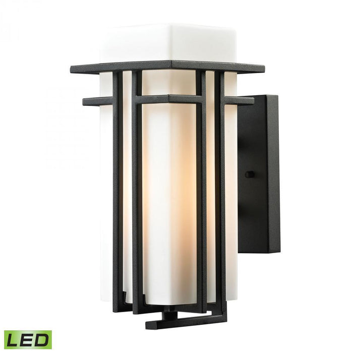 Elk Croftwell 1 Light Outdoor Wall Lamp In Model: 45085/1-LED