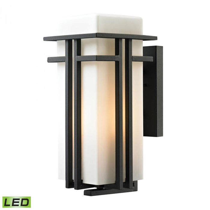 Elk Croftwell 1 Light Outdoor Wall Lamp In Model: 45087/1-LED