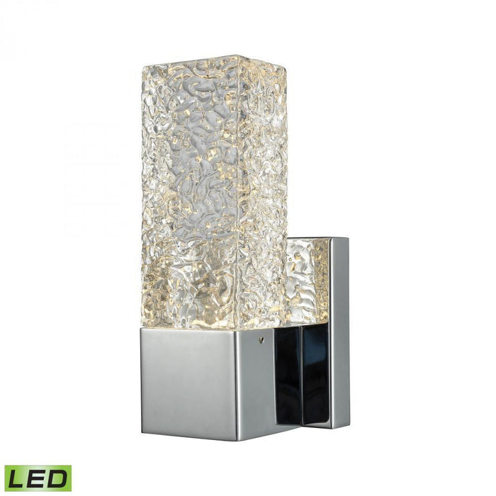 Elk Cubic Ice 1 Light Wall Lamp In Chrome With Model: 85105/LED