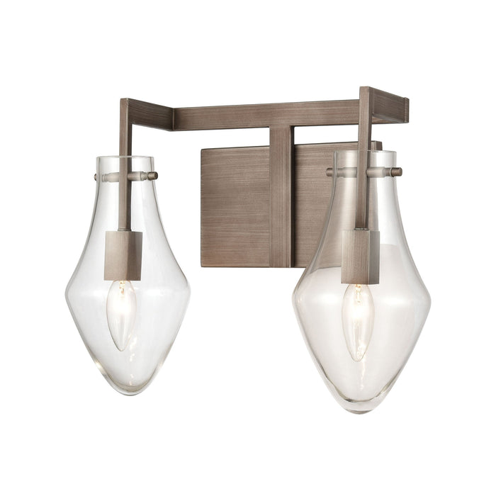 Elk Culmination 2 Light Vanity Light In Weathered Model: 12292/2