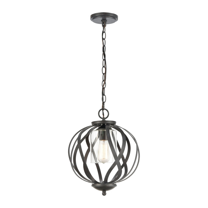 Elk Daisy 4 Light Pendant In Midnight Bronze With Model: 75094/1