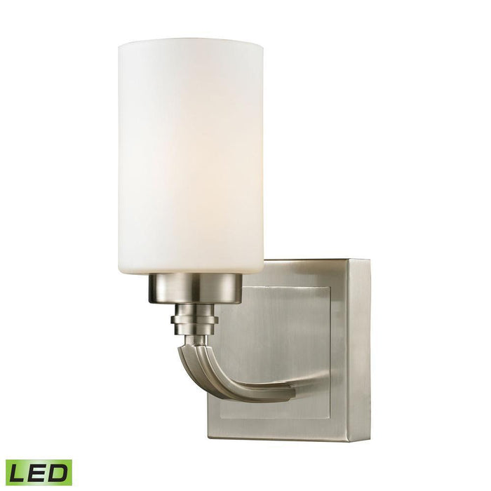 Elk Dawson 1 Light Vanity Lamp In Brushed Nickel Model: 11660/1-LED