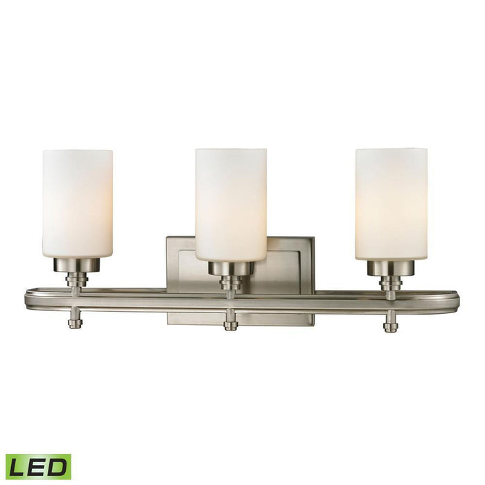 Elk Dawson 3 Light Vanity Lamp In Brushed Nickel Model: 11662/3-LED