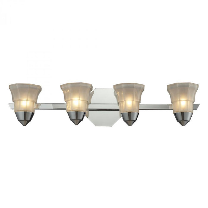 Elk 4 Light Bath Bar In Polished Chrome Model: 11393/4