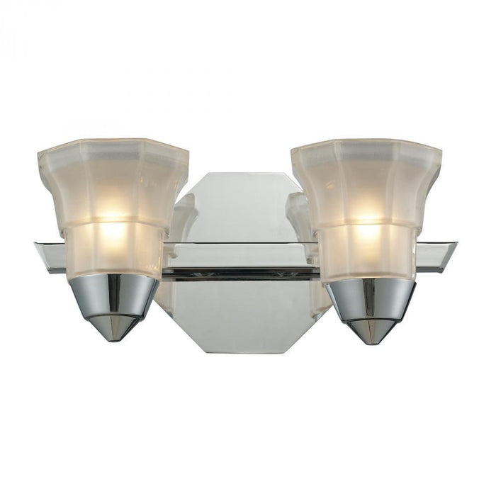 Elk 2 Light Bath Bar In Polished Chrome Model: 11391/2