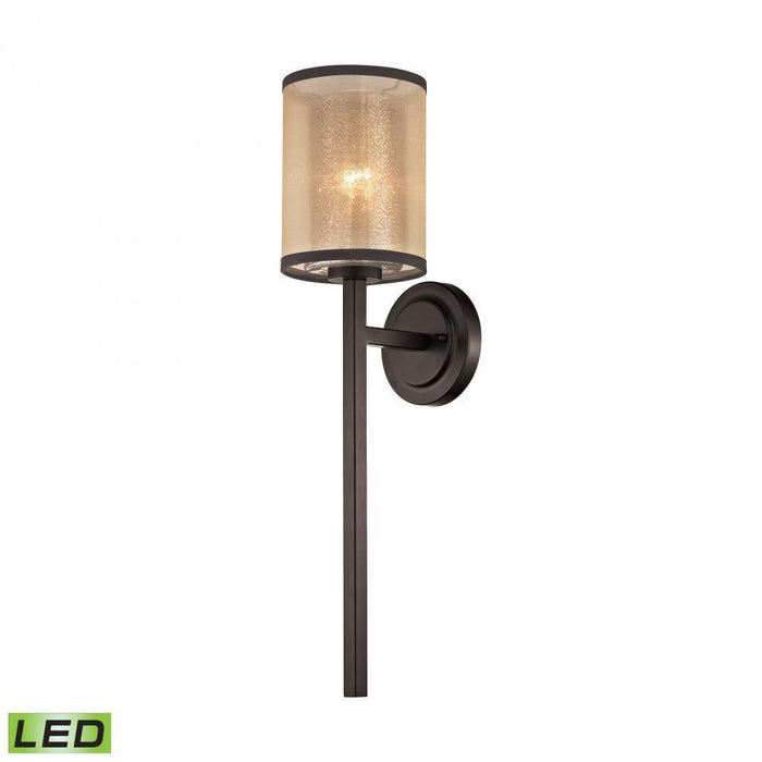 Elk Diffusion 1 Light Wall Lamp In Oiled Bronze Model: 57023/1-LED