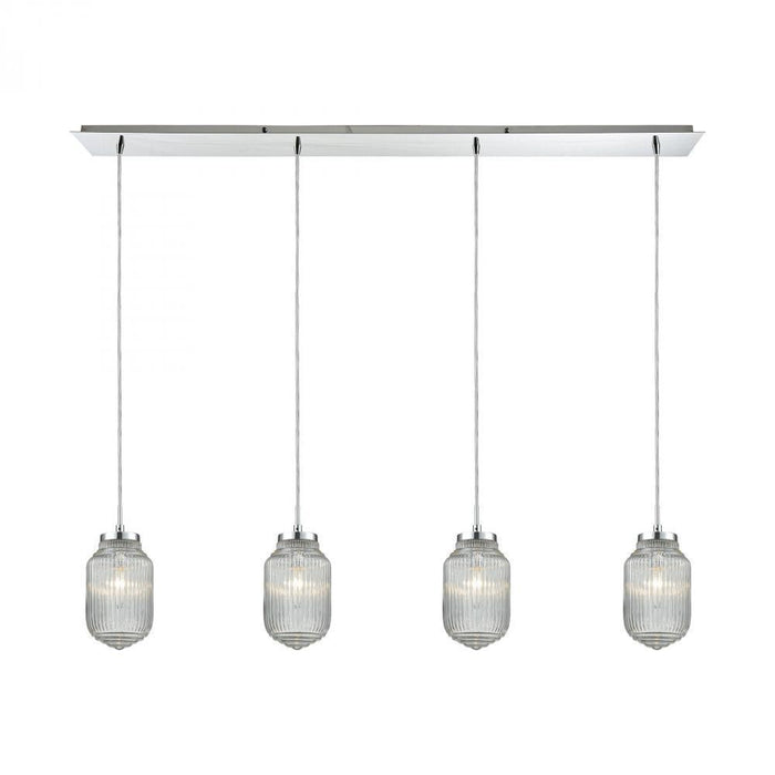 Elk Dubois 4 Light Linear Pendant Fixture In Model: 56662/4LP