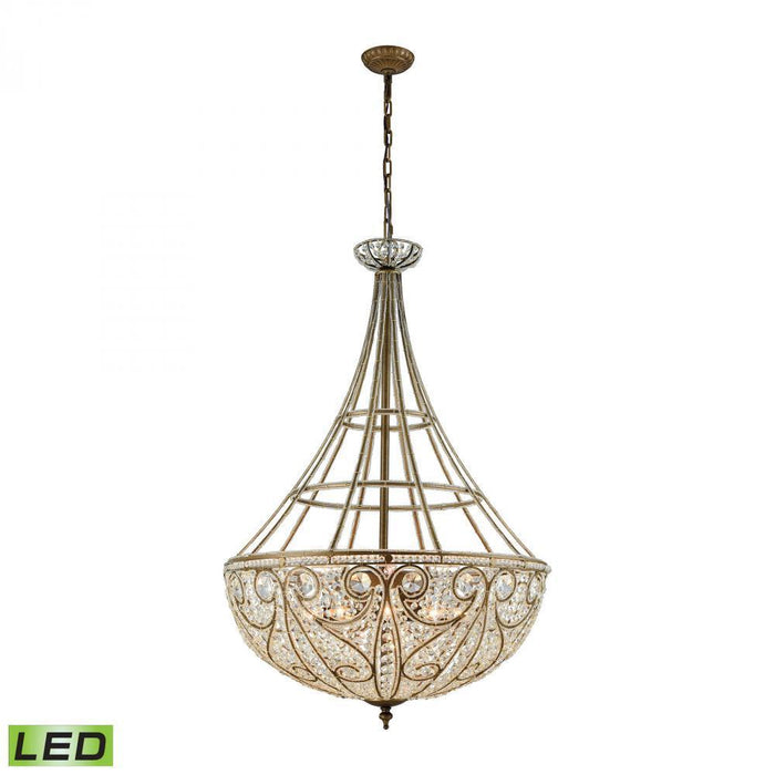 Elk Elizabethan 10 Light Chandelier In Dark Model: 15967/10-LED