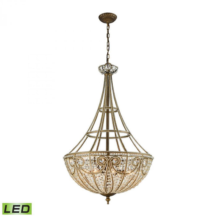 Elk Elizabethan 8 Light Chandelier In Dark Bronze Model: 15966/8-LED