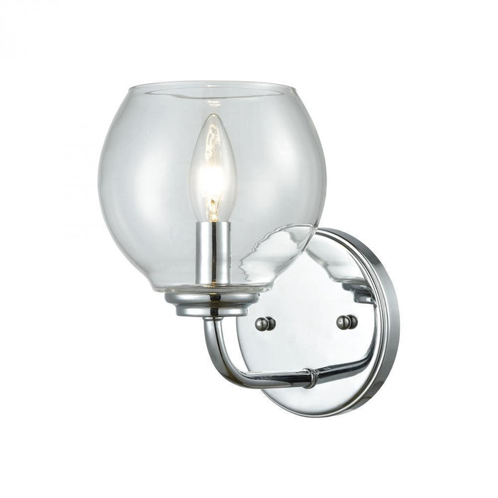 Elk Emory 1 Light Vanity Lamp In Polished Chrome Model: 81360/1