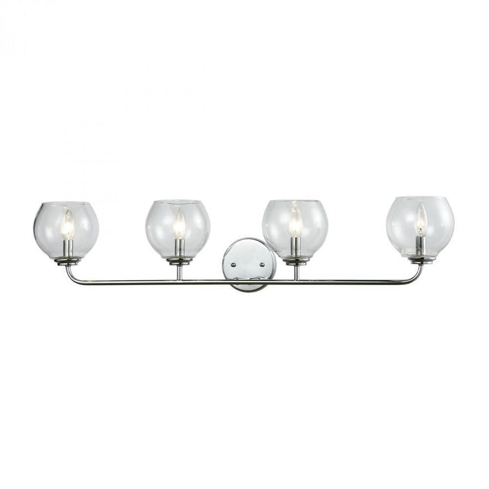 Elk Emory 4 Light Vanity Lamp In Polished Chrome Model: 81363/4