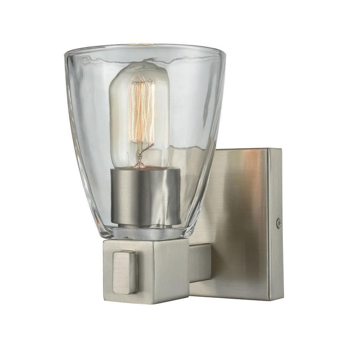 Elk Ensley 1 Light Vanity Lamp In Satin Nickel Model: 11980/1